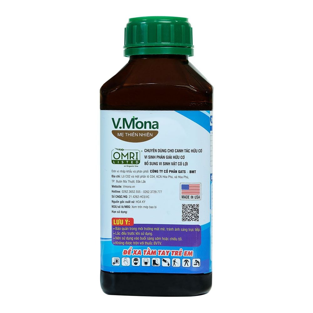 CHẾ PHẨM VI SINH VẬT PHÂN GIẢI XENLULO V.MONA (1000ML)
