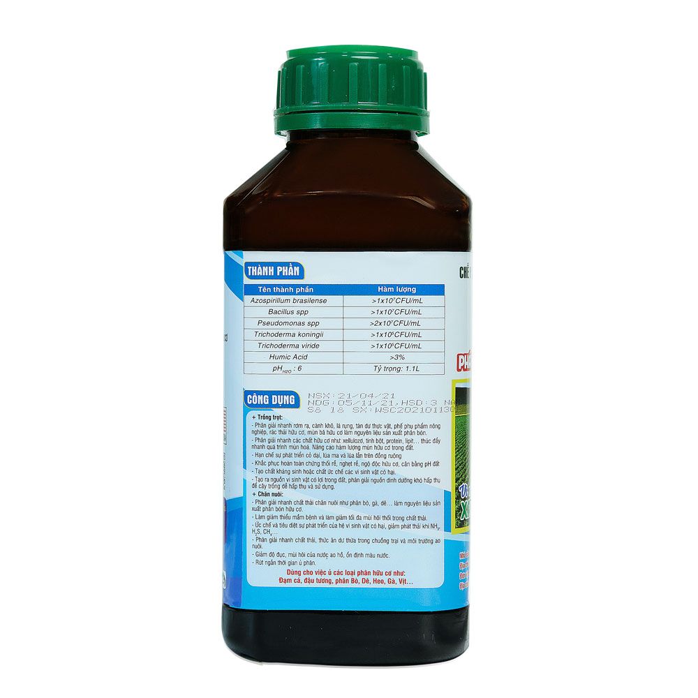 CHẾ PHẨM VI SINH VẬT PHÂN GIẢI XENLULO V.MONA (1000ML)