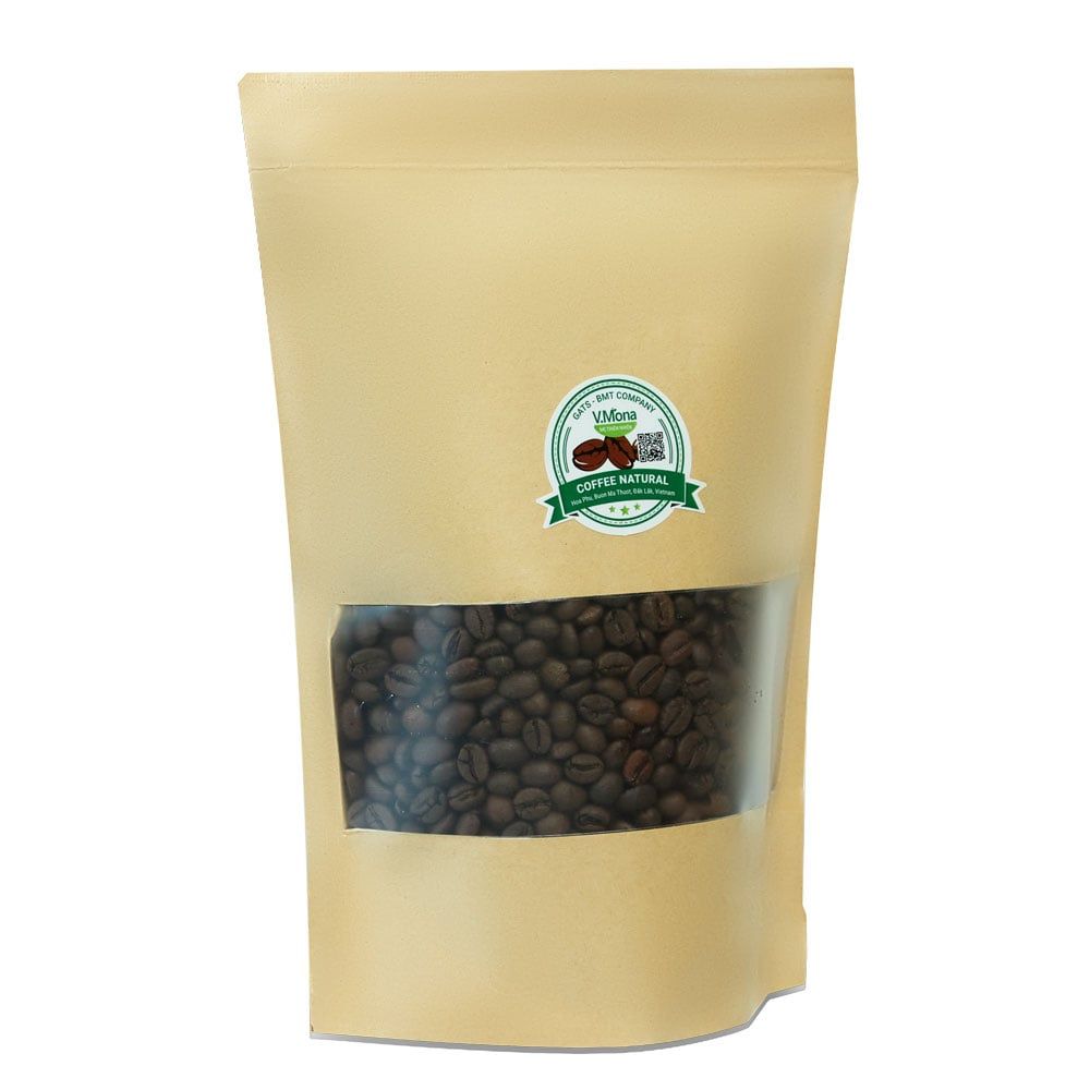 Cà Phê Hữu Cơ V.Mona - Hạt Rang 500g