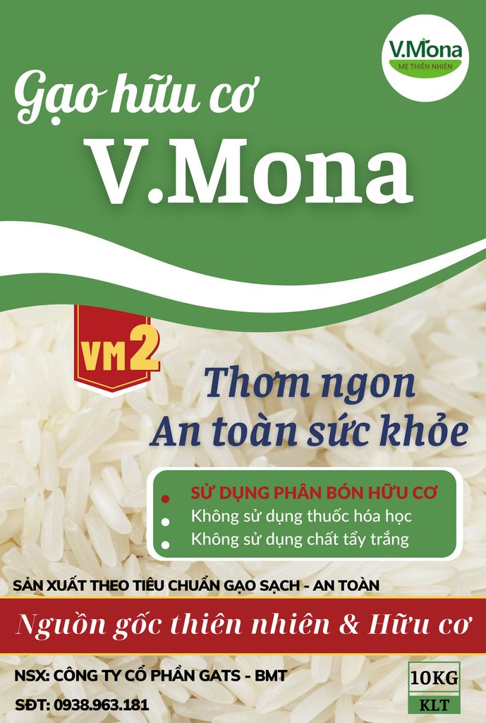 Gạo Hữu Cơ V.Mona 5KG - VM02
