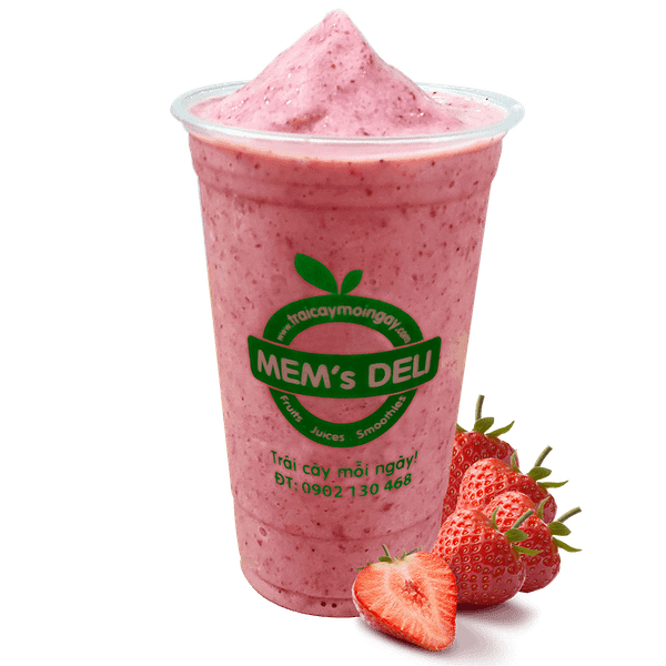  Sinh Tố Dâu (Strawberry Smoothie) 