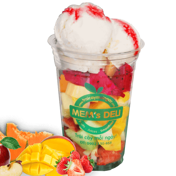  Trái Cây Dầm Sữa Tuyết 