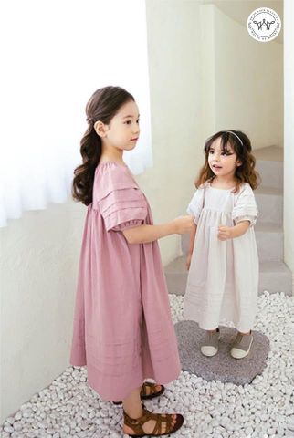 Váy Pink Dress xếp ly