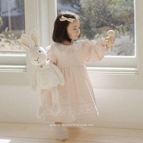 AR - Váy Pink Lovely Lace cổ ren