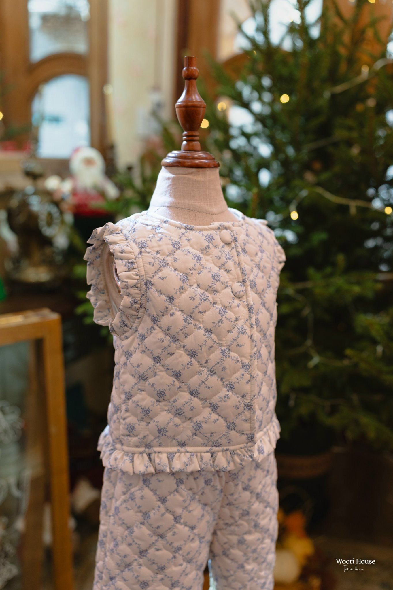 FL - Áo gile Becca trần bông hoa nhí