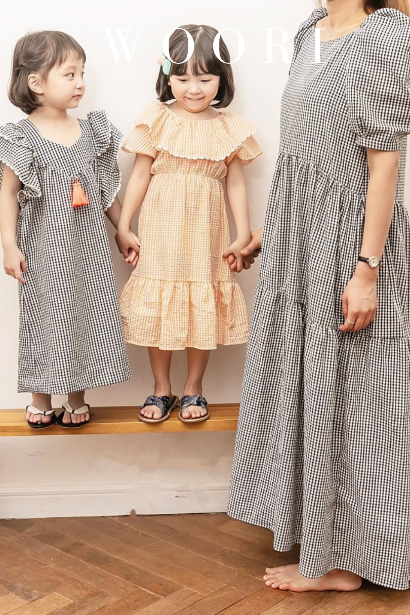 Váy Mom kẻ gingham