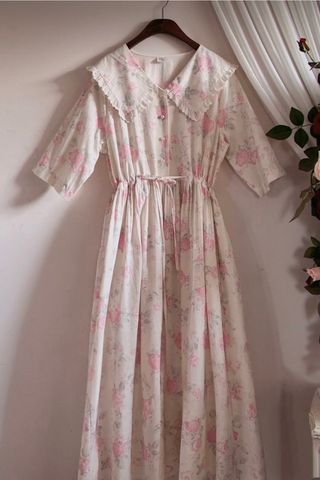 EC Váy Kimberly cổ viền ren