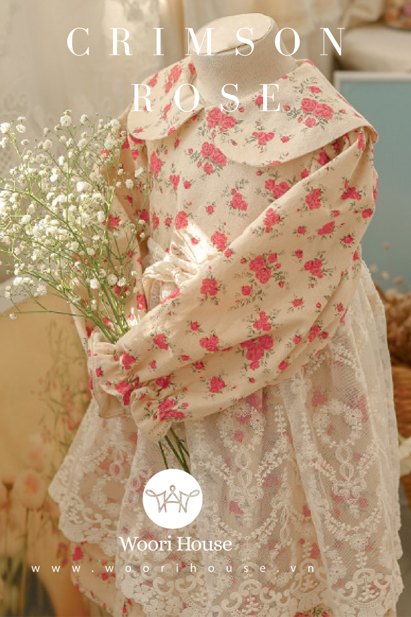 AR - Váy Crimson Rose nơ lụa nổi bật