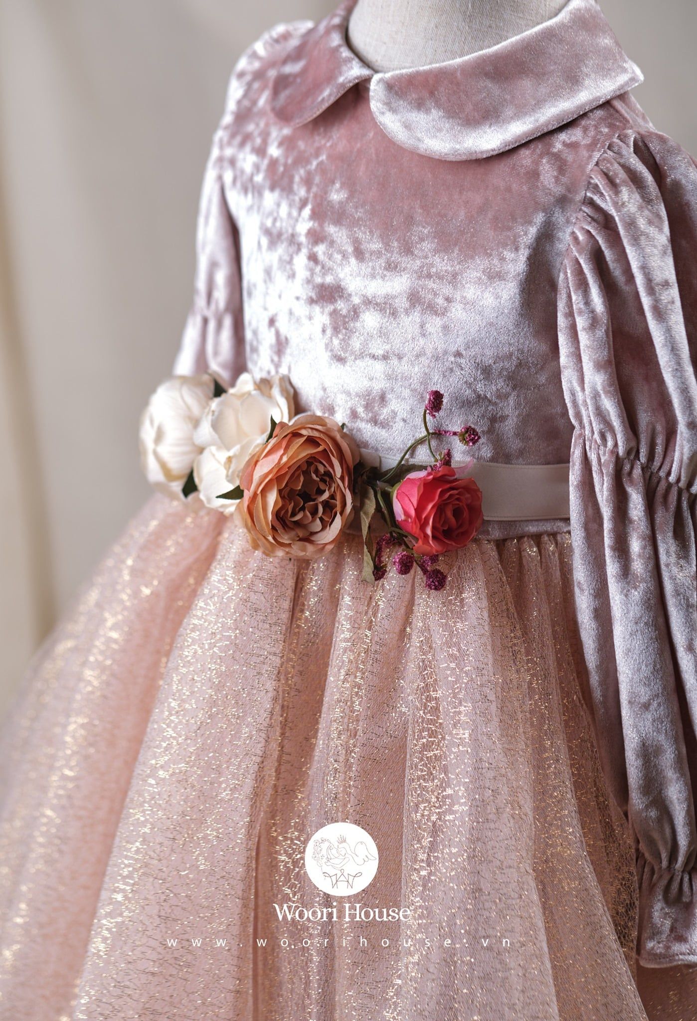 Thắt lưng lụa kết hoa