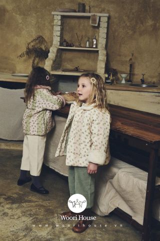 PRF- Áo khoác nhung mềm trần bông Florin Quilting