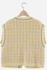 Áo Gradation Tweed Open Vest