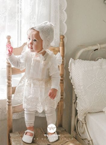Bonnet Loha cotton thêu ren