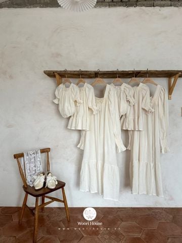 MBB -Váy Vintage ren ngực Mom