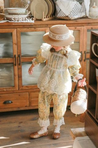 Quần Herb hoa nhí ống chun