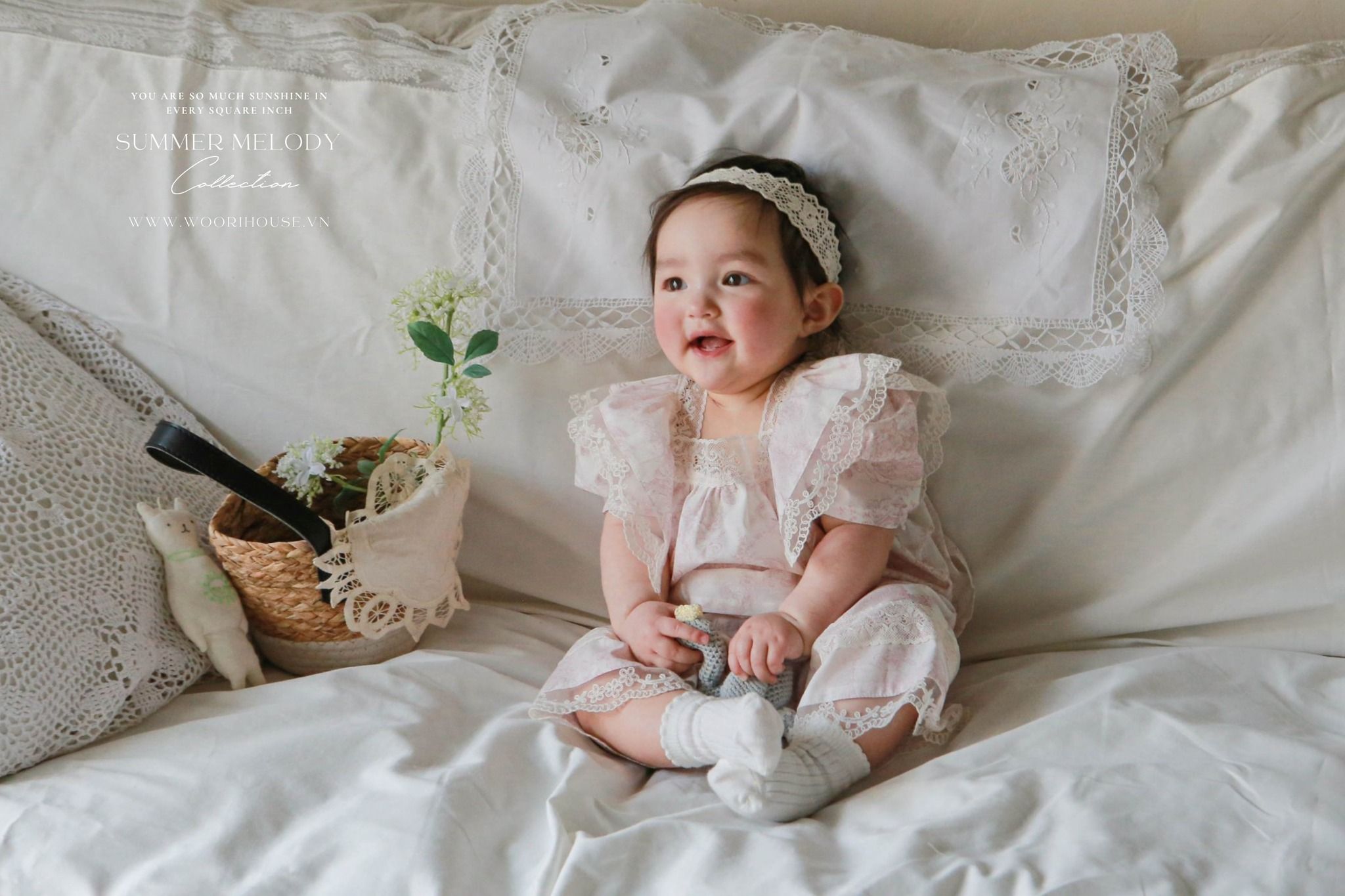 FL Quần Days suông gấu ren Bebe