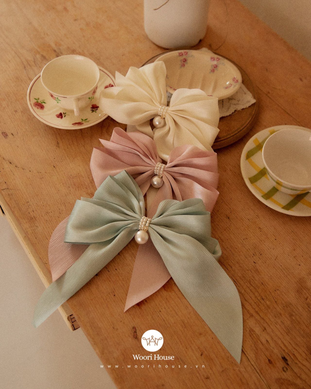 LP cặp nơ Pearl ngọc trai