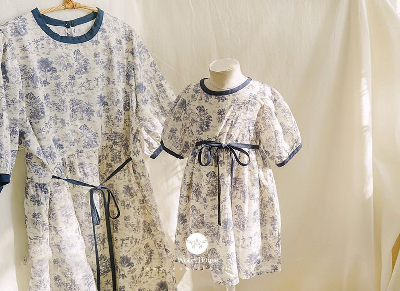 AR Váy Delwyn hoa xanh