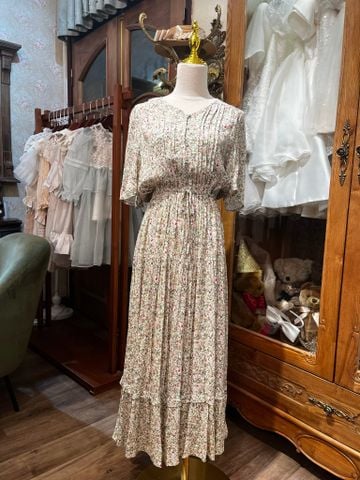 Mom - TI V4 Váy hoa nhí cúc hoa xanh