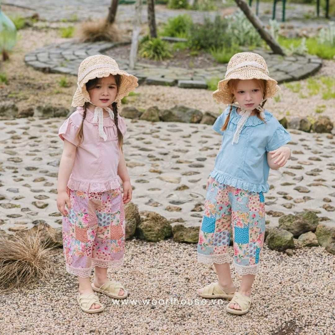 FL - Quần Havel hoa nhí gấu ren