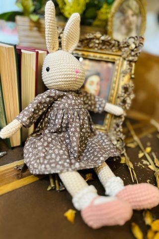 Crochet Thỏ Minilop Vintage