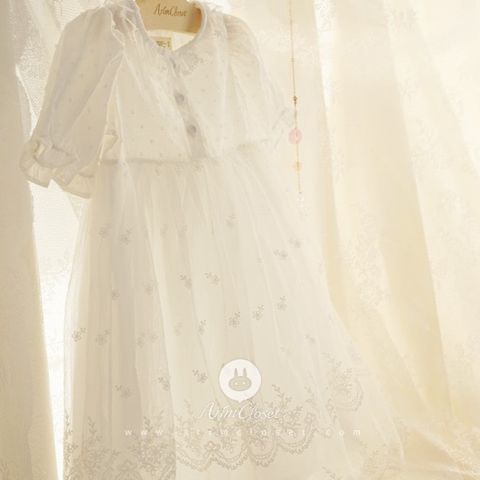 AR Váy Graceful Lace voan bồng