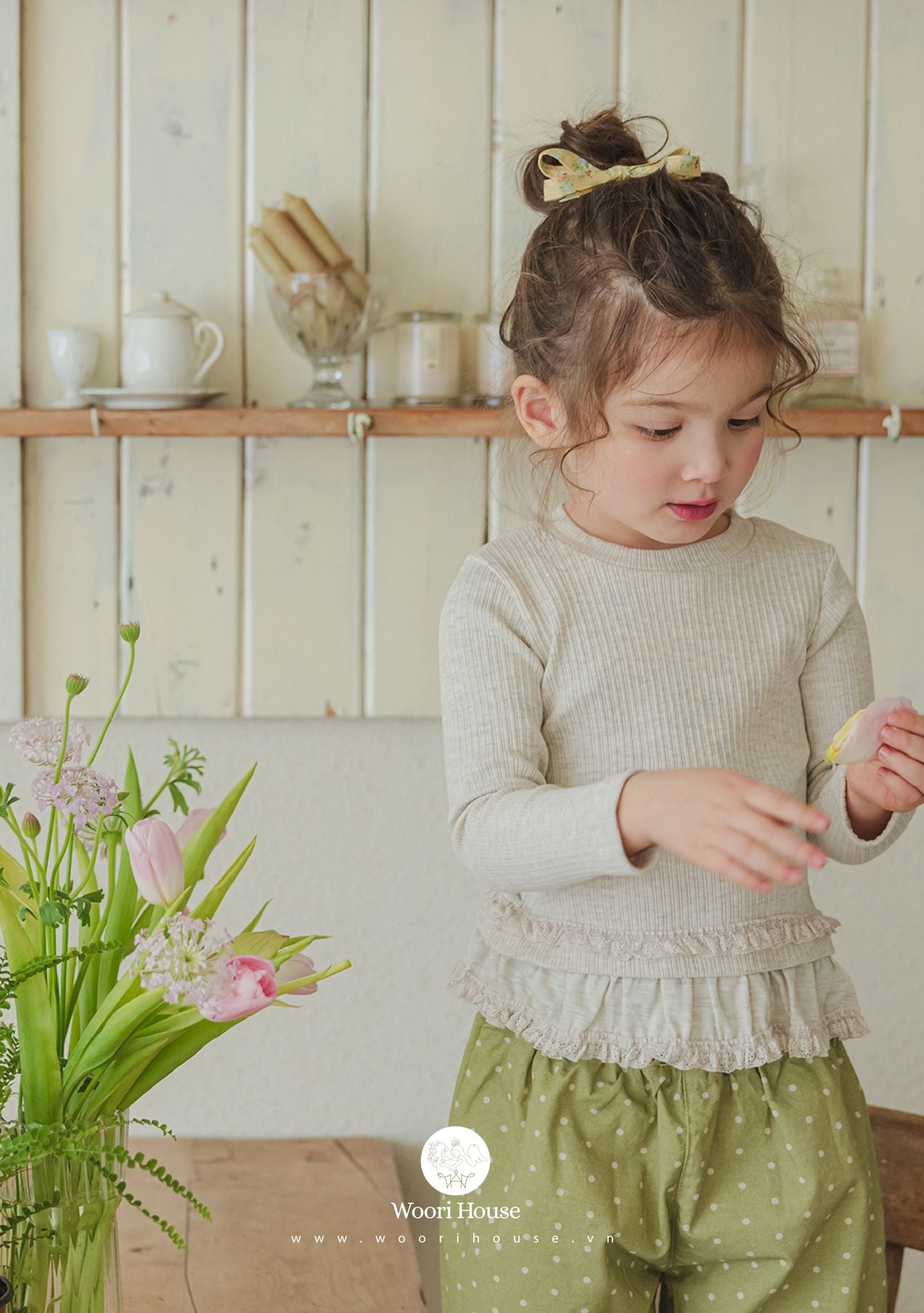 FL - Áo Gloa thun gấu ren