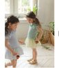 FL - Áo thun Aurora kẻ gingham cổ bèo