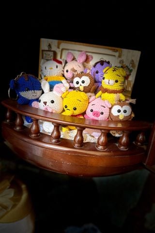 Crochet Móc khoá thú mini