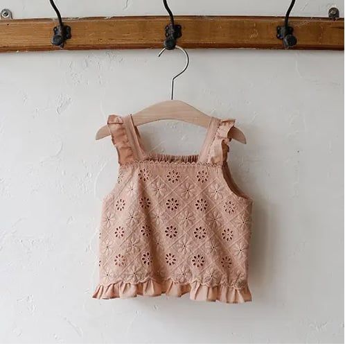 FL - Áo Bael 2 dây thêu ren gấu bèo