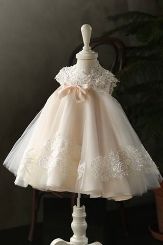 LC- váy thủ công Anthea gấu ren