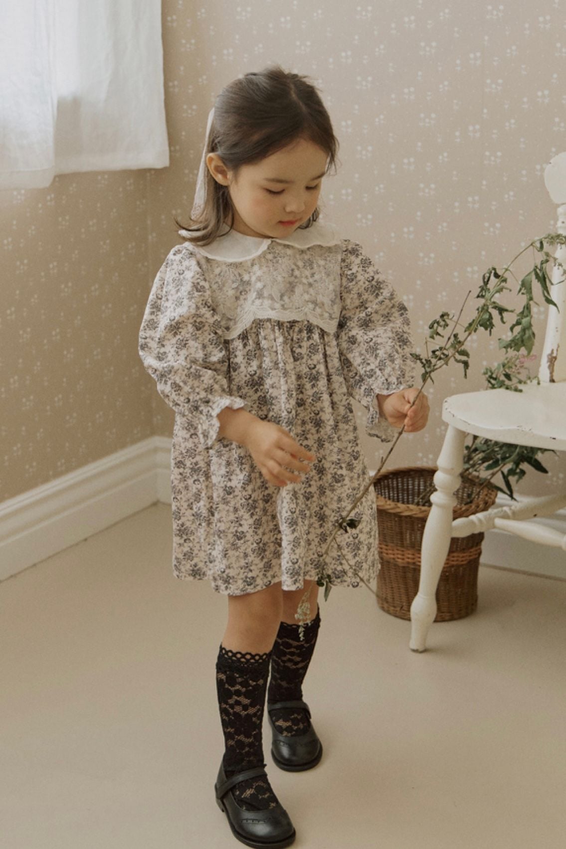 FL Váy hoa nhí Harve ngực ren