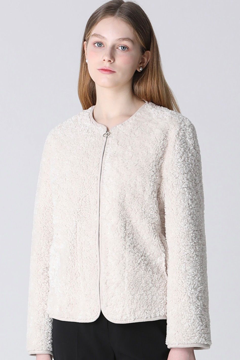 MOM-  LI Áo khoác lông hai mặt ALma