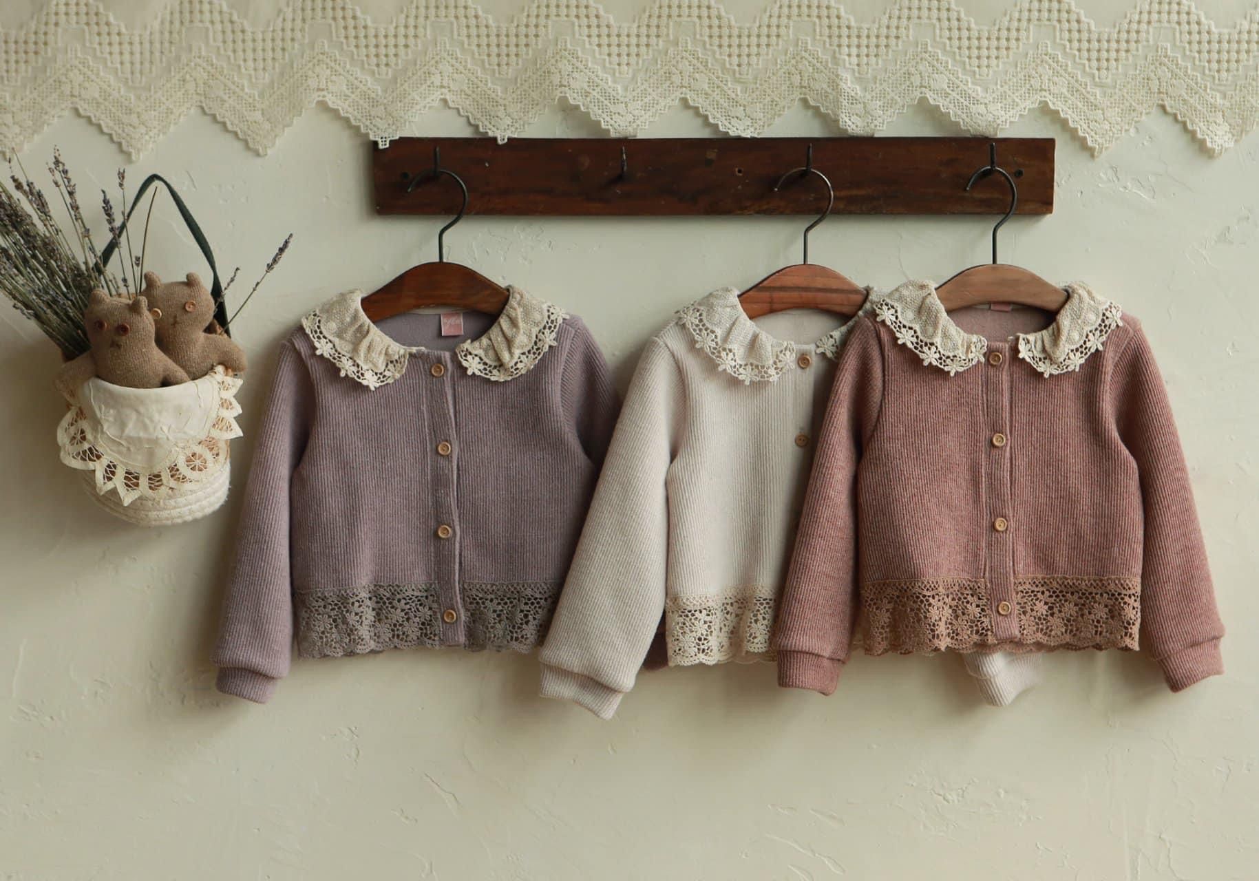 FL Cardigan Elise cổ ren