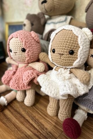 Crochet Gấu Baby Ballet