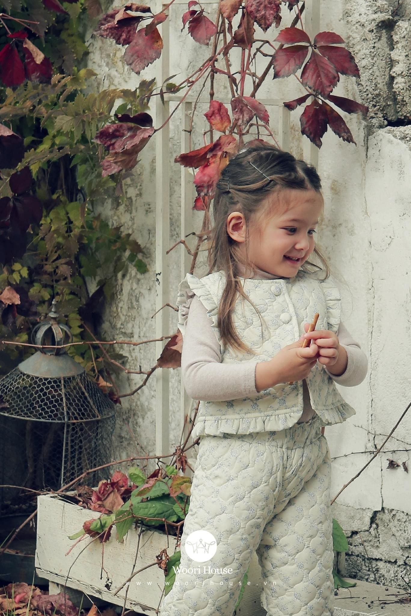 FL - Áo gile Becca trần bông hoa nhí Special