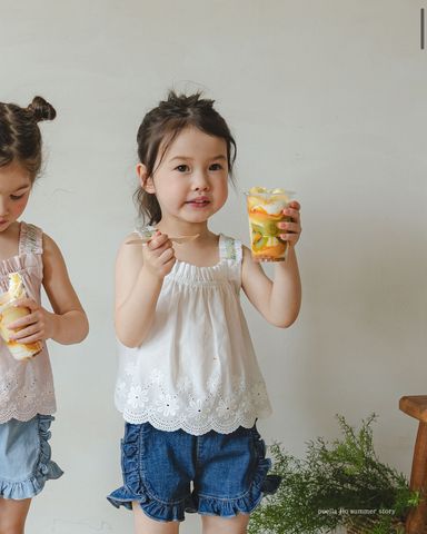 FL - Áo Bellua 2 dây thêu ren