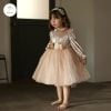 LC Váy Velvet Almira nhung phối voan bling