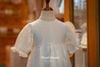 AR Váy Dulcie cotton thêu hoa nhí viền gấu ren