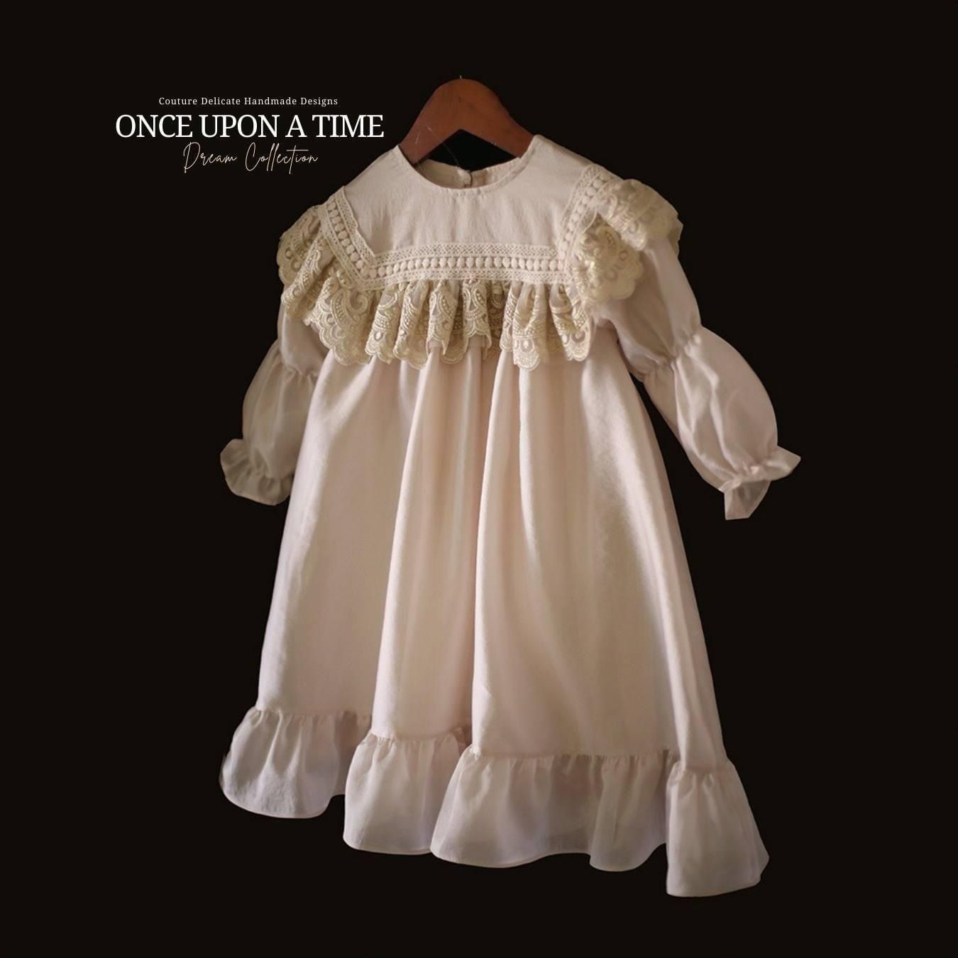 LC - váy Vivian phối ren gấu viền bèo đuôi cá