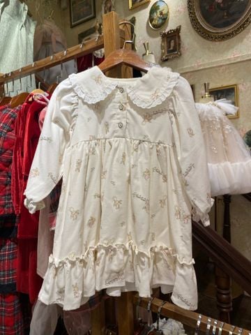 AR - Váy Corduroy Bunny cổ sen