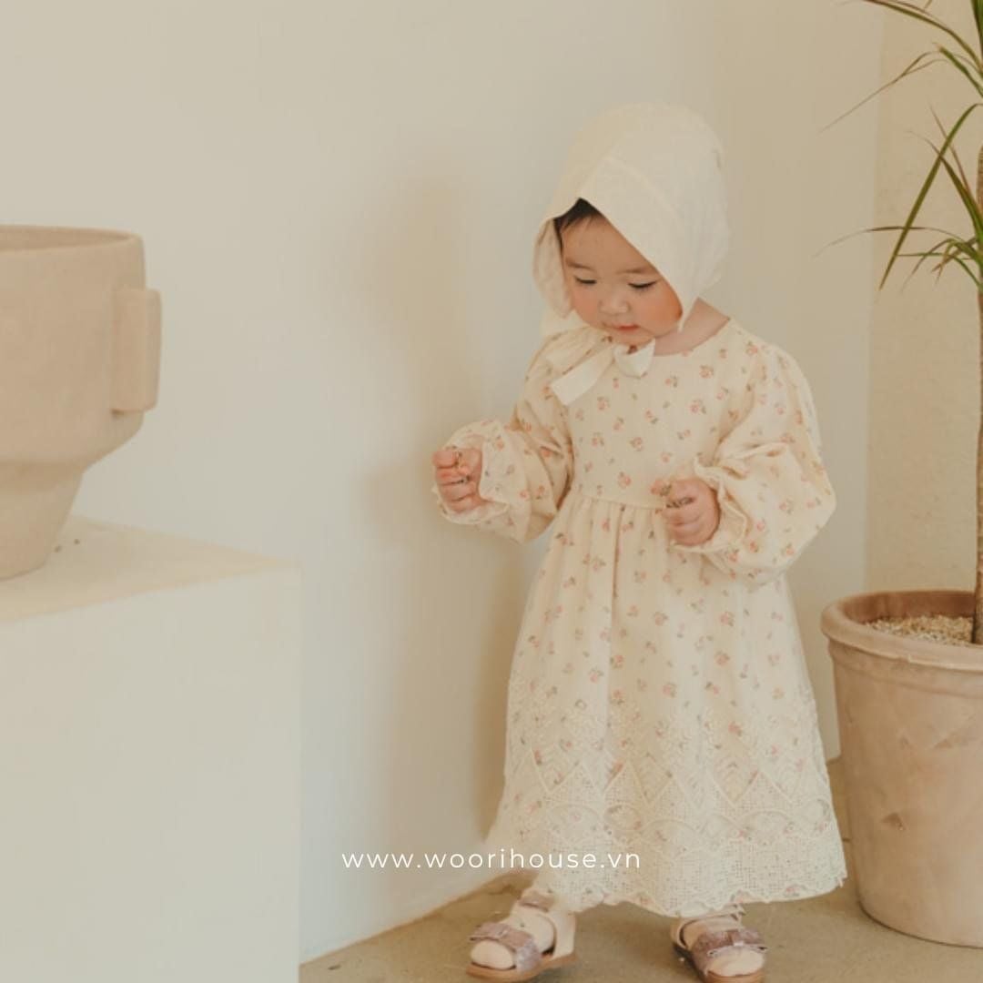 AR- Váy Small Flower cotton xô