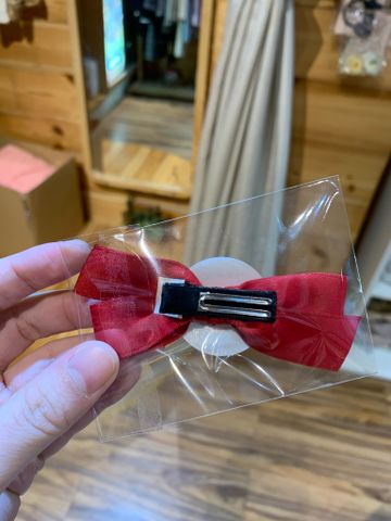 AR Cặp nơ đỏ cotton size nhỏ