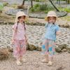 FL Áo Damier cổ ren tròn