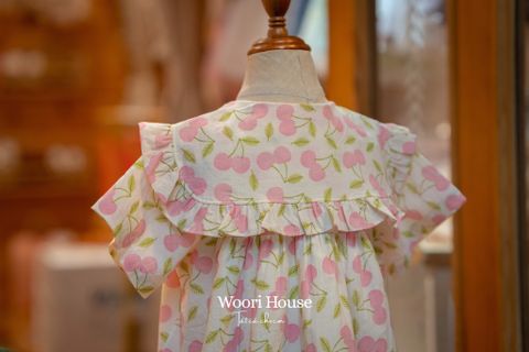 AR Váy Pink Cherry cổ sen