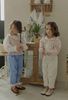 FL - Quần denim Paulin hoa nhí gấu ren