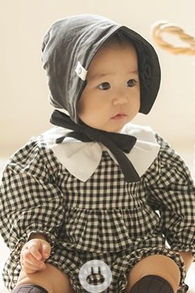 AR Bodysuit Check Ribbon nơ trắng