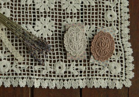 FL Set cặp Poppin phối ren vintage