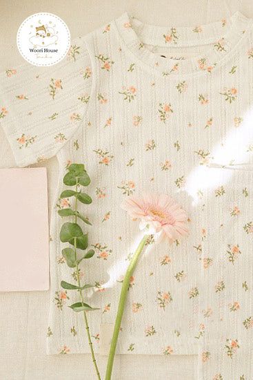 Set Homewear Cotton hoa nhí thông hơi