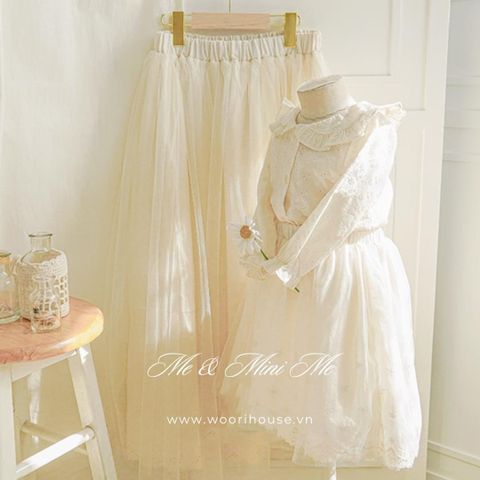 AR - Chân váy ren phủ voan Romantic Lace