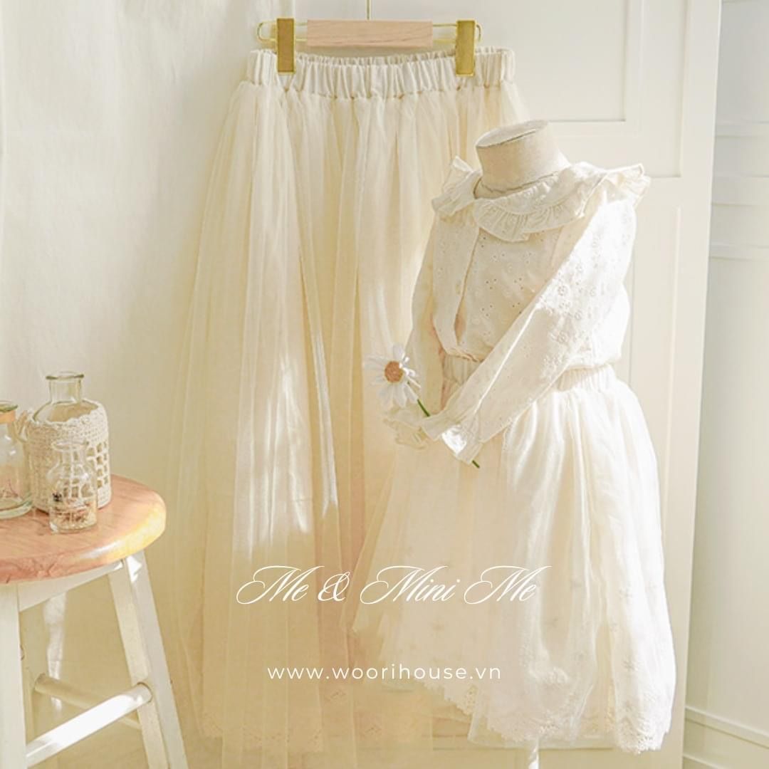 AR - Chân váy ren phủ voan Romantic Lace